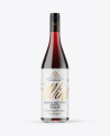 Clear Glass Red Wine Bottle Mockup Clear Glass Red Wine Bottle Mockup