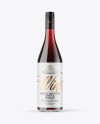 Clear Glass Red Wine Bottle Mockup Clear Glass Red Wine Bottle Mockup
