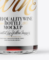 Clear Glass Red Wine Bottle Mockup Clear Glass Red Wine Bottle Mockup