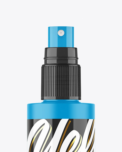 Matte Spray Bottle Mockup