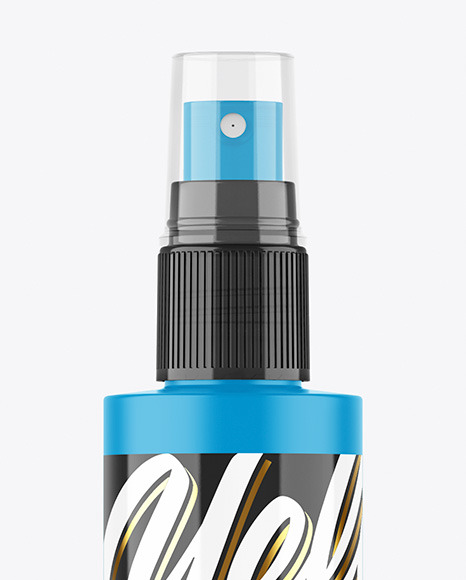 Matte Spray Bottle Mockup