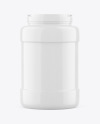 3500ml Glossy Plastic Jar Mockup