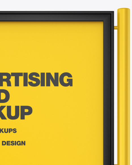 Advertising Board Poster Frame Mockup