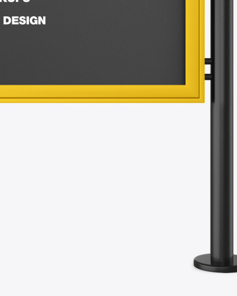 Advertising Board Poster Frame Mockup