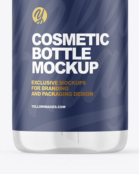 Clear Cosmetic Bottle Mockup