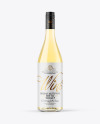 Clear Glass White Wine Bottle Mockup