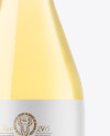 Clear Glass White Wine Bottle Mockup Clear Glass White Wine Bottle Mockup