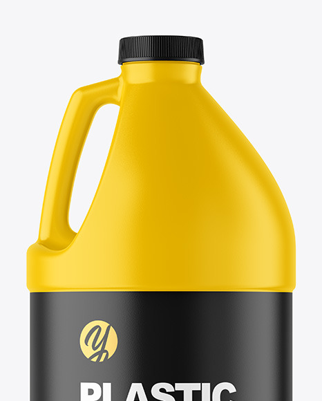 Matte Plastic Jug Mockup