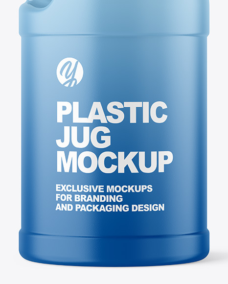 Matte Plastic Jug Mockup