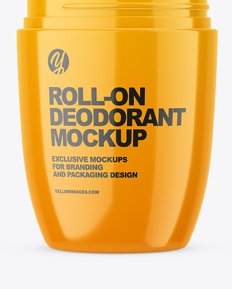 Glossy Roll-On Deodorant Mockup