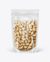 Clear Plastic Pouch w/ Pistachios Mockup