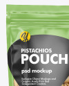 Clear Plastic Pouch w/ Pistachios Mockup