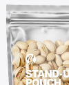 Clear Plastic Pouch w/ Pistachios Mockup