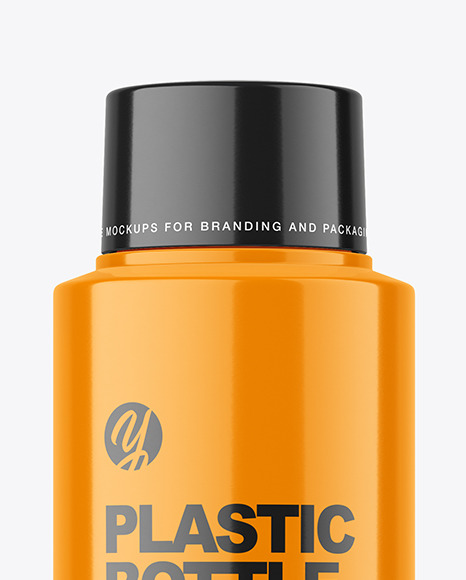 Glossy Plastic Bottle Mockup Glossy Plastic Bottle Mockup