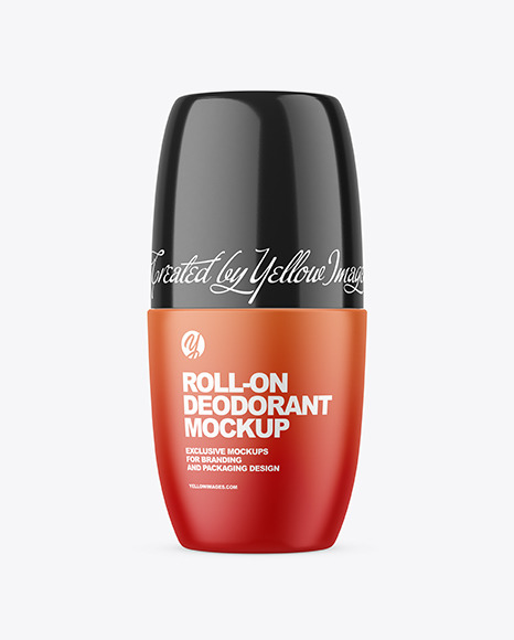 Matte Roll-On Deodorant Mockup Matte Roll-On Deodorant Mockup