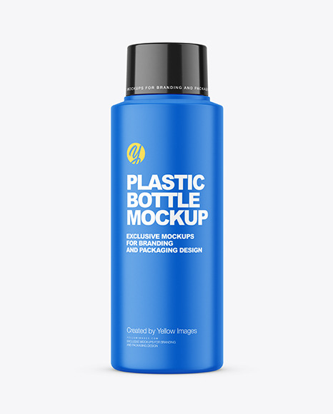 Matte Plastic Bottle Mockup