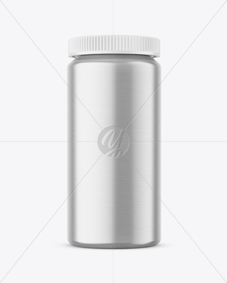 Metallic Plastic Jar Mockup