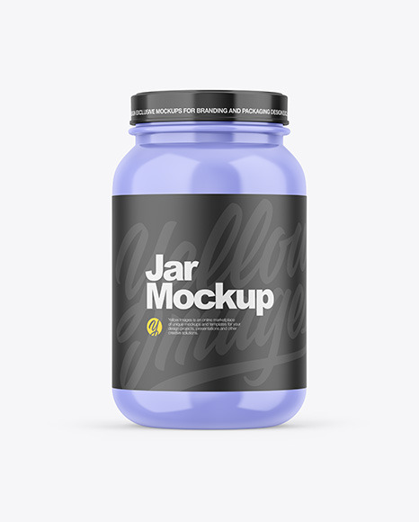 Glossy Jar Mockup - Body cream jar