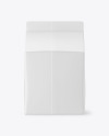 Matte Drink Carton Pack Mockup – Back View