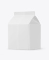 Matte Drink Carton Pack Mockup – Back View