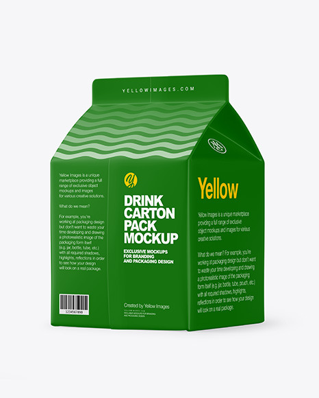 Matte Drink Carton Pack Mockup – Back View - Snapback+Cap+Mockup+-+Back+View+Packaging+Mockups+...