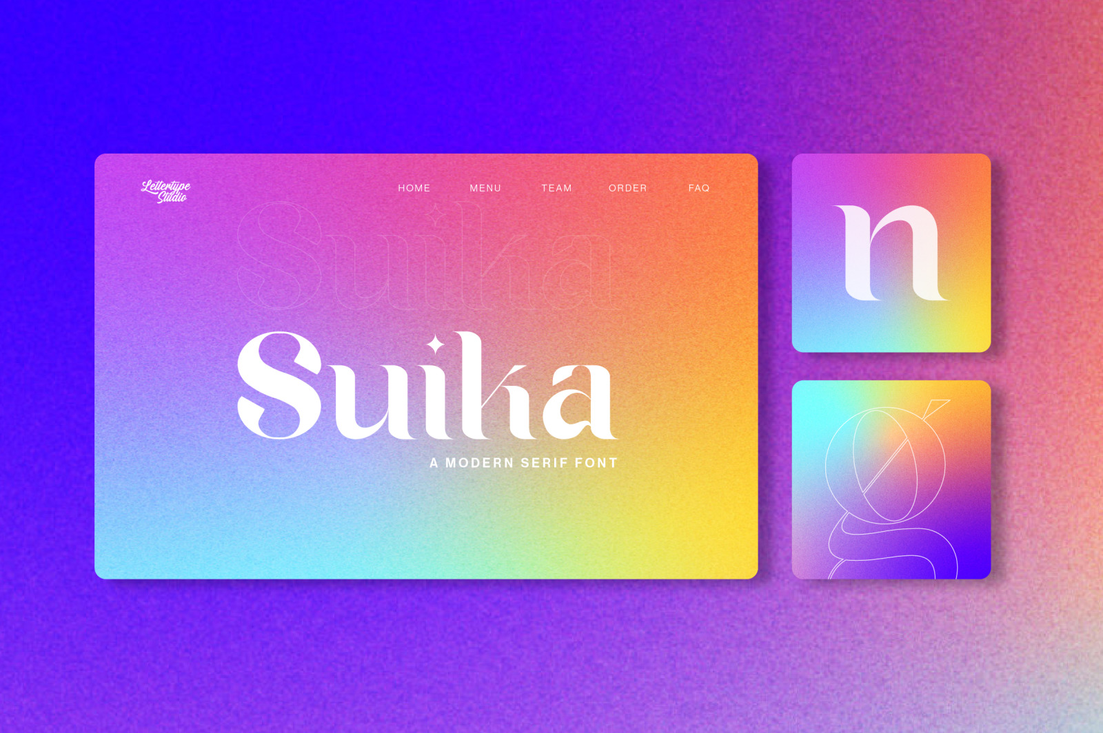 Suika a Modern / Vintage Font Suika a Modern / Vintage Font