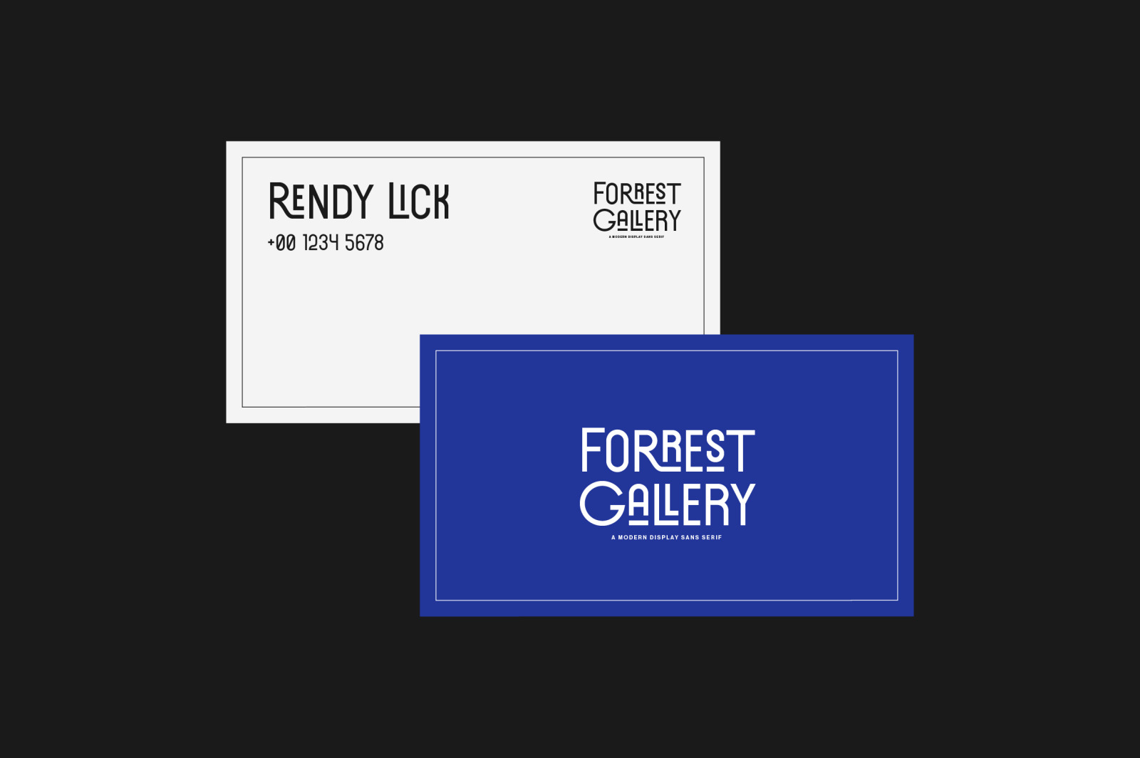 Forrest Gallery Modern Display Font