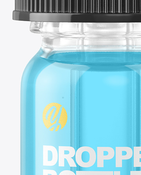 5ml Clear Glass Dropper Bottle Mockup