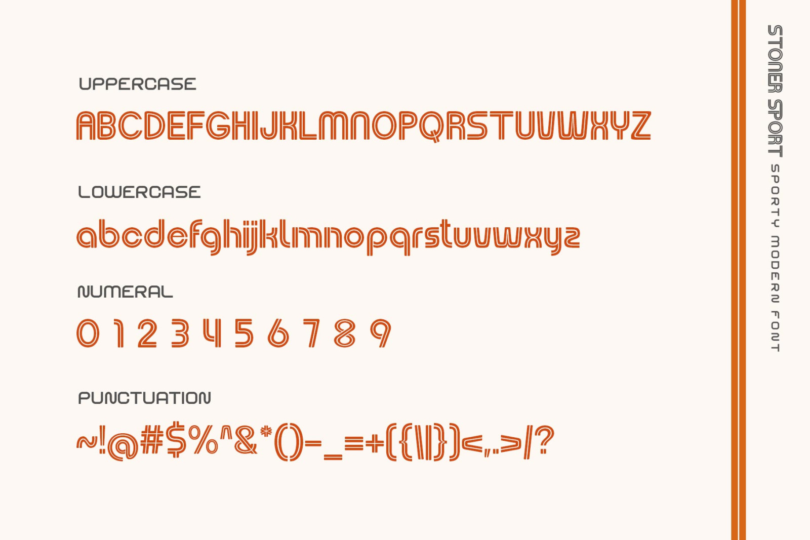 Stoner Sport Typeface