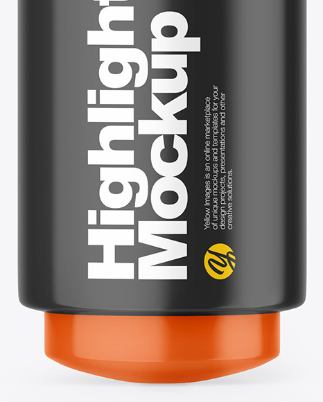Glossy Highlighter Pen Mockup