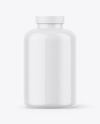 Glossy Plastic Jar Mockup