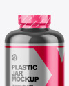 Glossy Plastic Jar Mockup