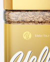 Glass Jar Of Instant Coffee Mockup