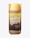 Glass Jar Of Instant Coffee Mockup