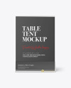 Clear Plastic Table Tent Mockup