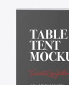 Clear Plastic Table Tent Mockup