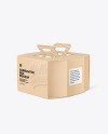 Octagonal Corrugated Box w/ Handle Mockup