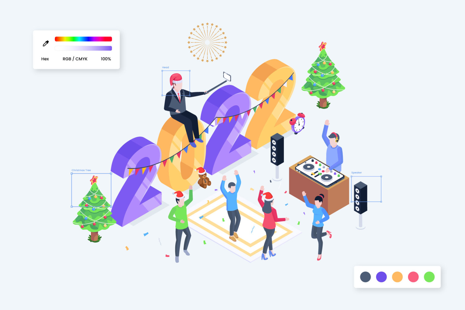 18 Happy New Year Illustrations 18 Happy New Year Illustrations