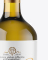 Antique Green Glass White Wine Bottle Mockup Antique Green Glass White Wine Bottle Mockup