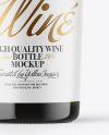 Antique Green Glass White Wine Bottle Mockup Antique Green Glass White Wine Bottle Mockup