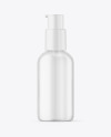 Frosted Clear Cosmetic Bottle Mockup Frosted Clear Cosmetic Bottle Mockup