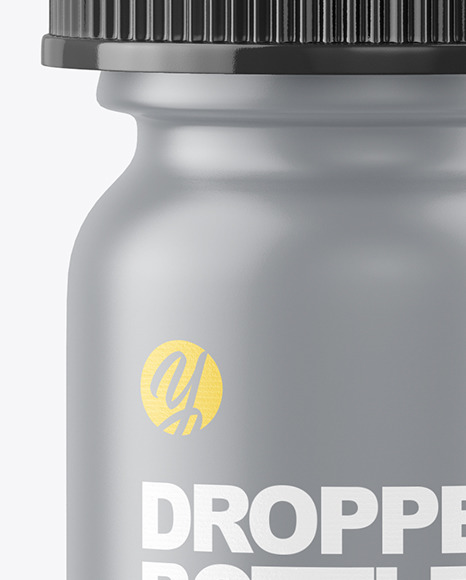 5ml Matte Plastic Dropper Bottle Mockup