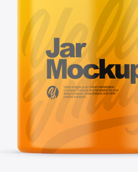 Glossy Jar Mockup