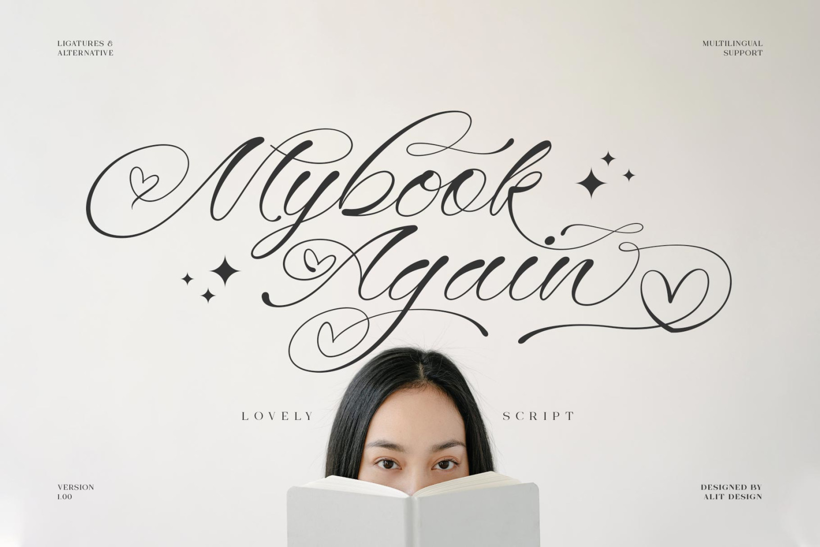 Mybook Again Romantic Script Font Mybook Again Romantic Script Font