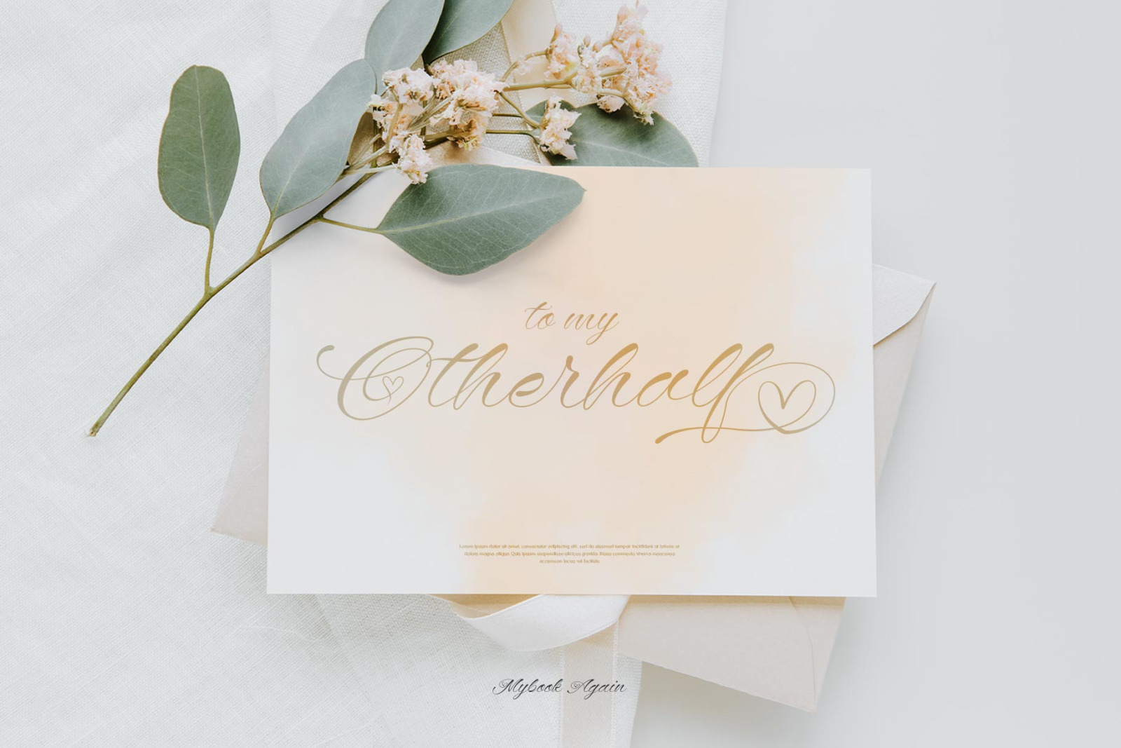 Mybook Again Romantic Script Font Mybook Again Romantic Script Font