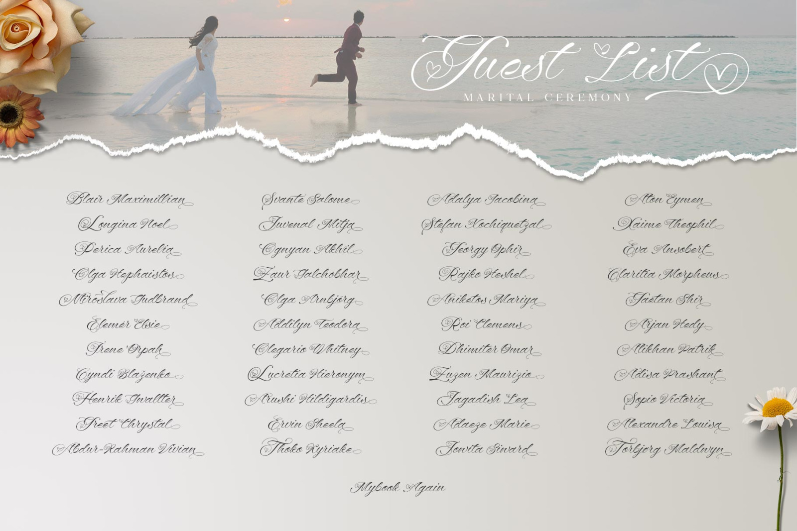 Mybook Again Romantic Script Font