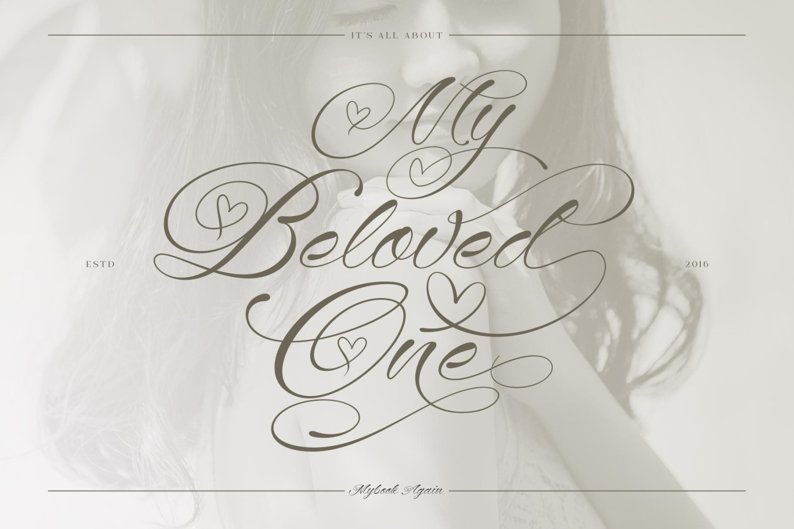 Mybook Again Romantic Script Font Mybook Again Romantic Script Font