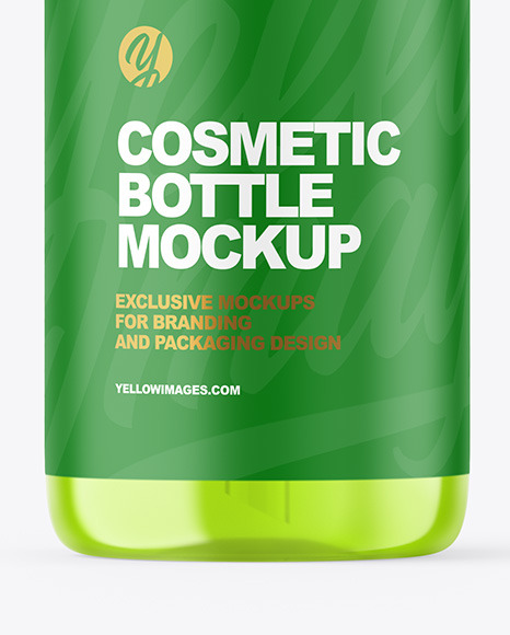 Color Liquid Cosmetic Bottle Mockup