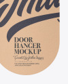 Kraft Door Hanger Mockup