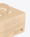 Kraft Handle Box w/ Window Mockup